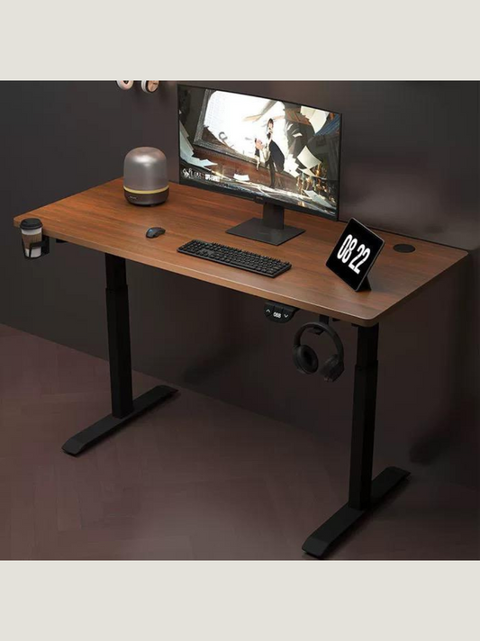 Electric Standing Table - Brown/Black