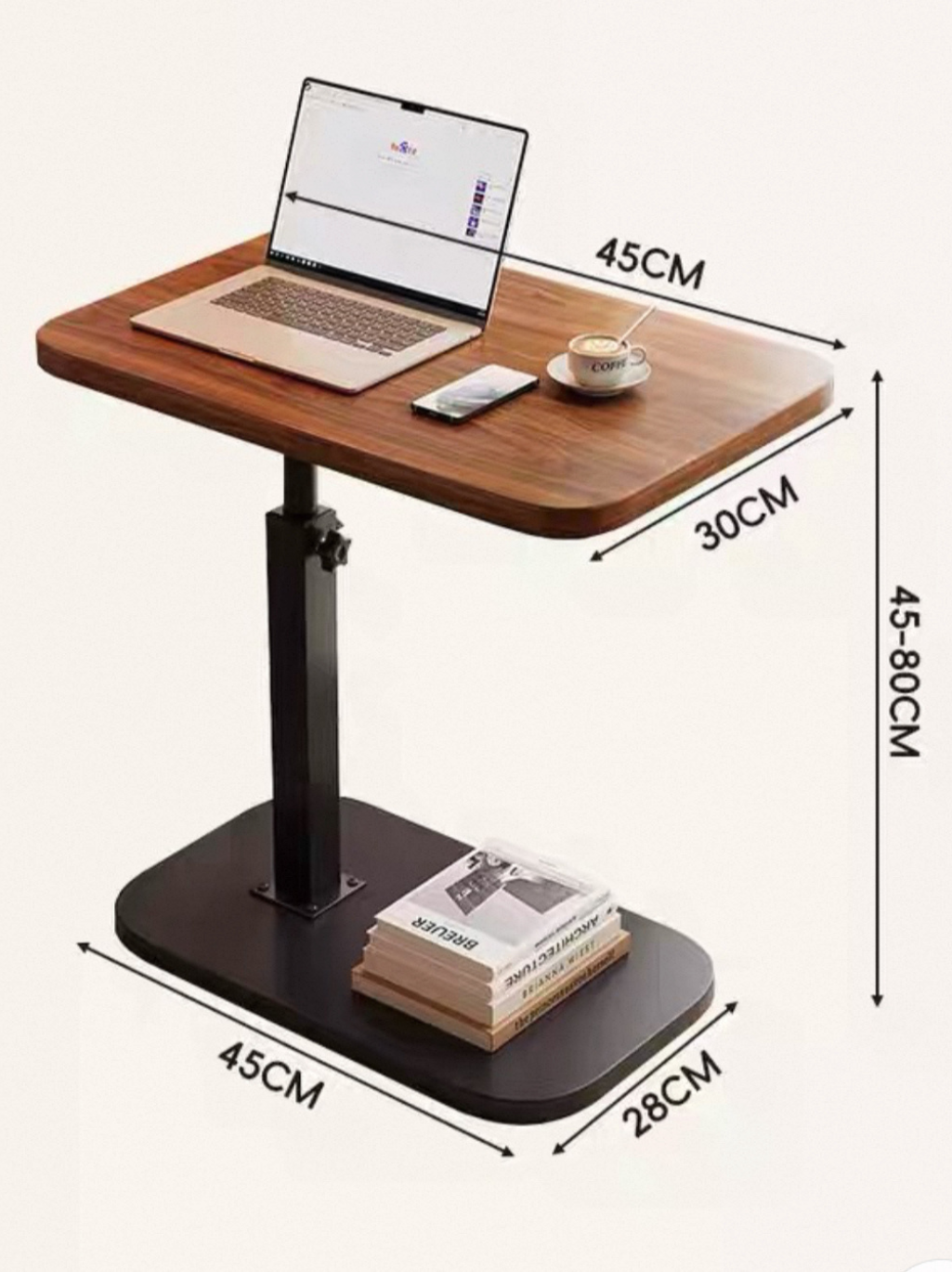 360° Rotating Adjustable Side Table