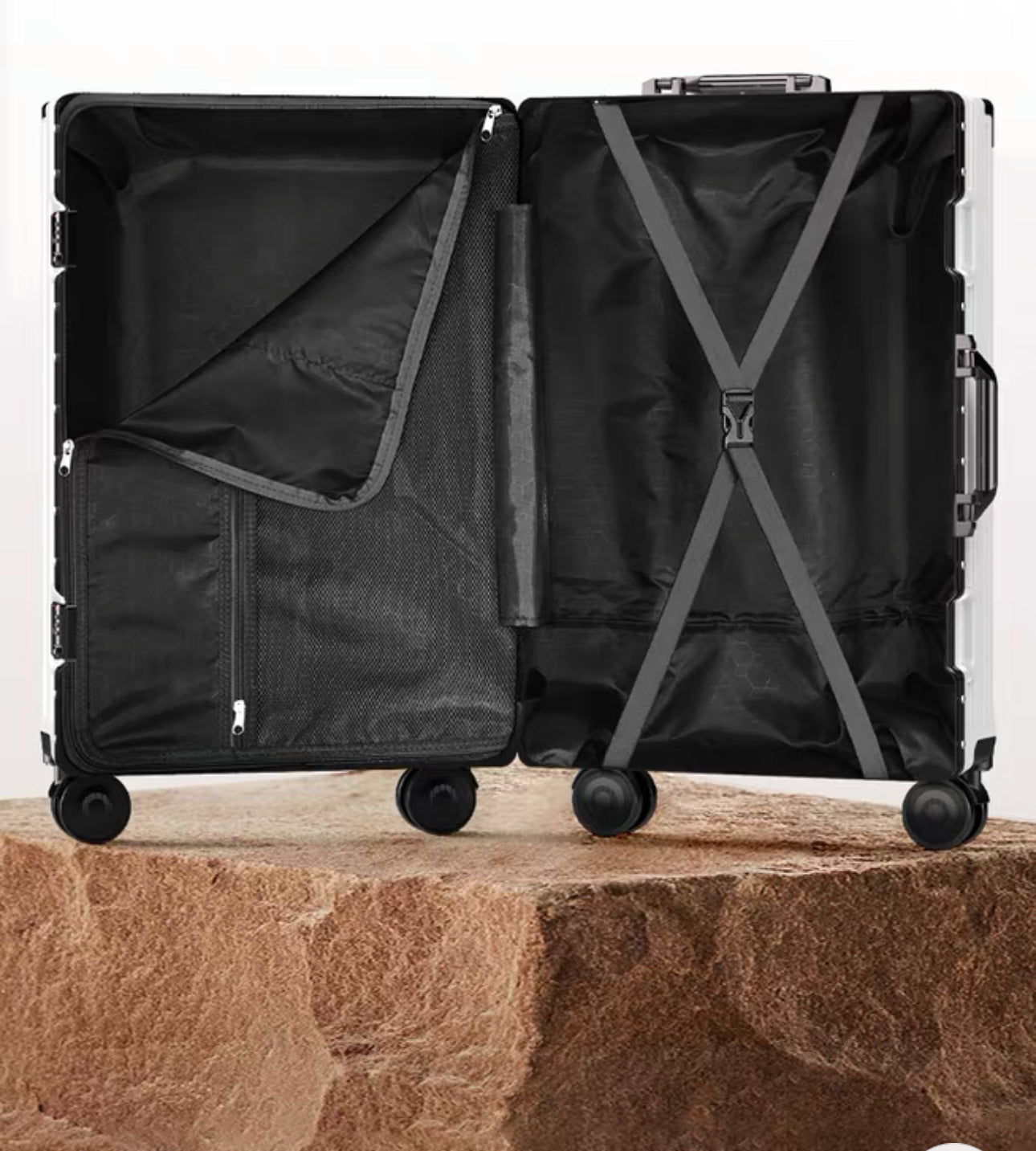 Black 3 in 1 suitcase