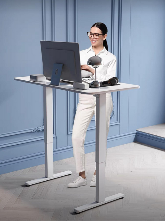 Electric Standing Table - All White