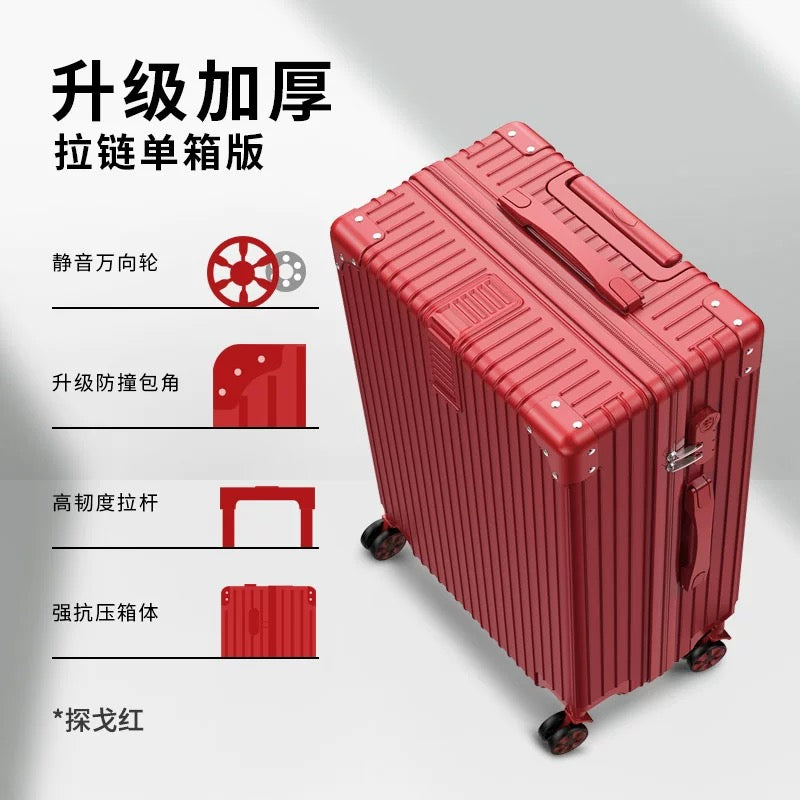 Red. 3 in 1 suitcase