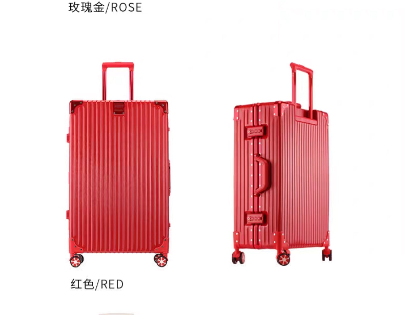 Red. 3 in 1 suitcase