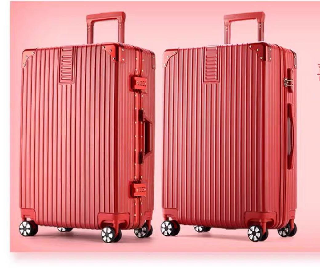 Red. 3 in 1 suitcase