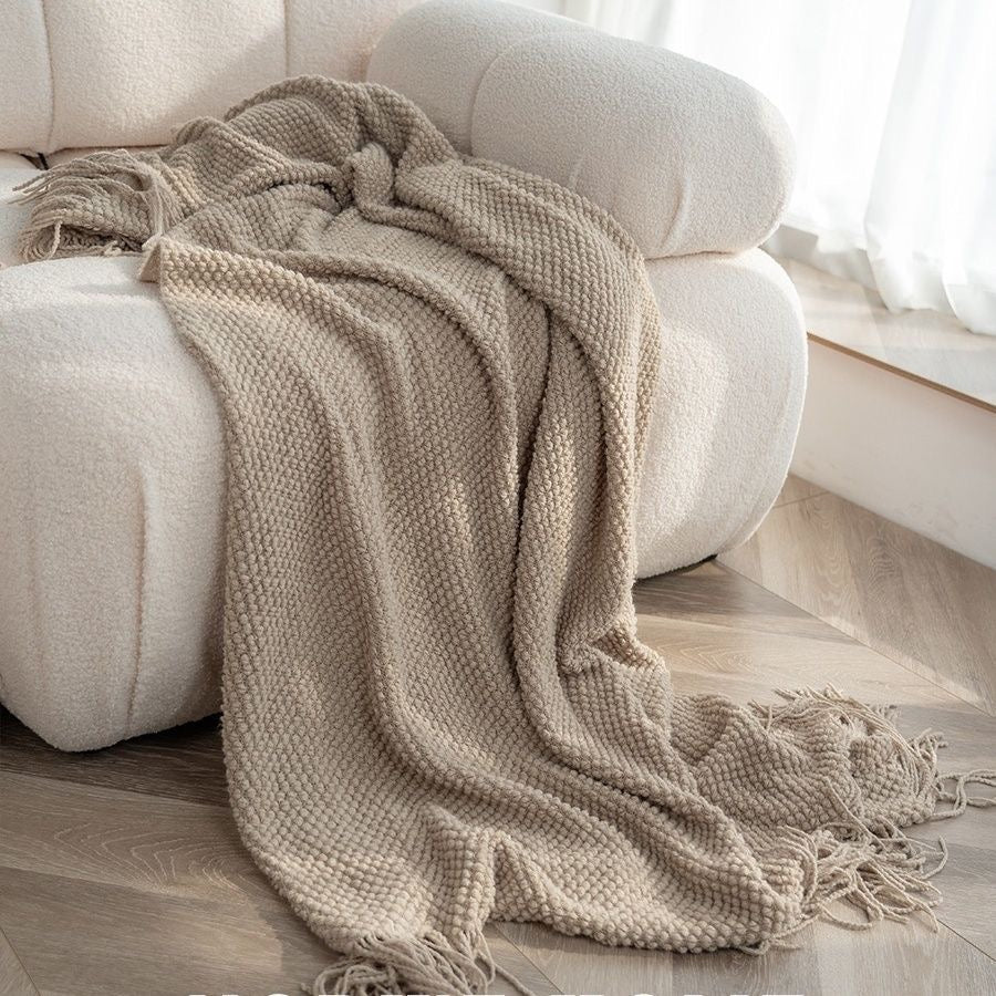 Beige blanket