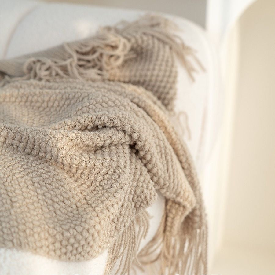 Beige blanket